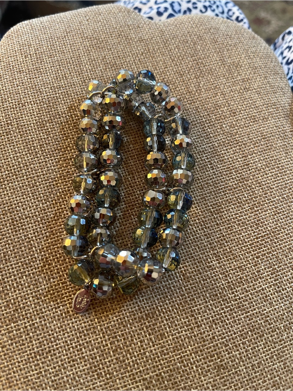 Cookie Lee Crystal Faceted Stretch Bracelet